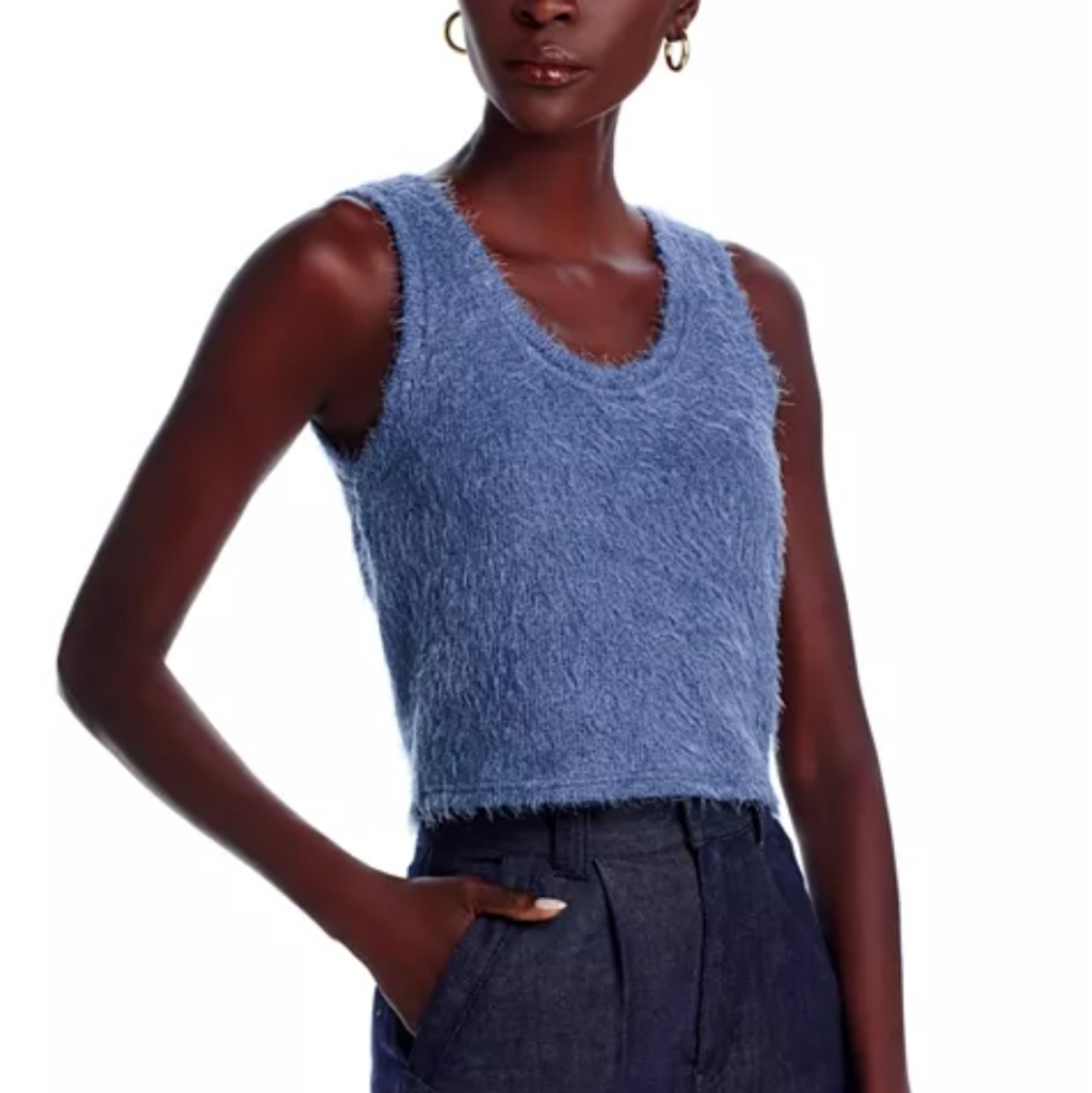 Aqua | Eyelash Knit Tank Top Size Xl